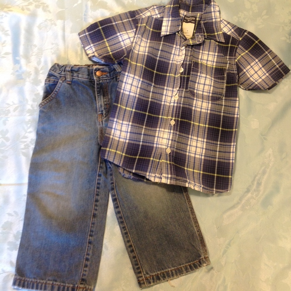 Boys shirt and jeans